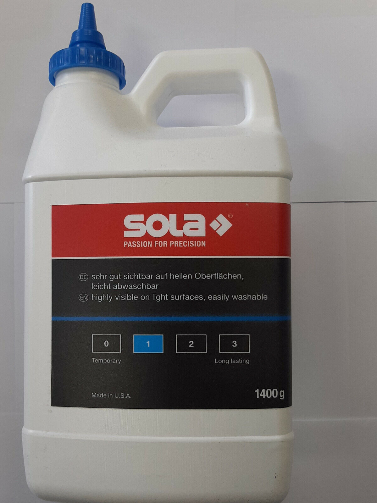 Sola Schlagschnurpulver CPB/CPR 230gr/1400gr Kreidepulver Schlagschnurkreide