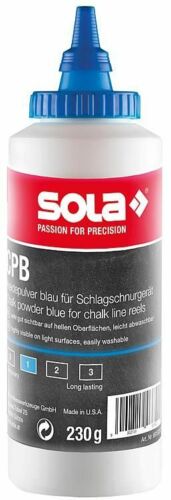 Sola Schlagschnurpulver CPB/CPR 230gr/1400gr Kreidepulver Schlagschnurkreide