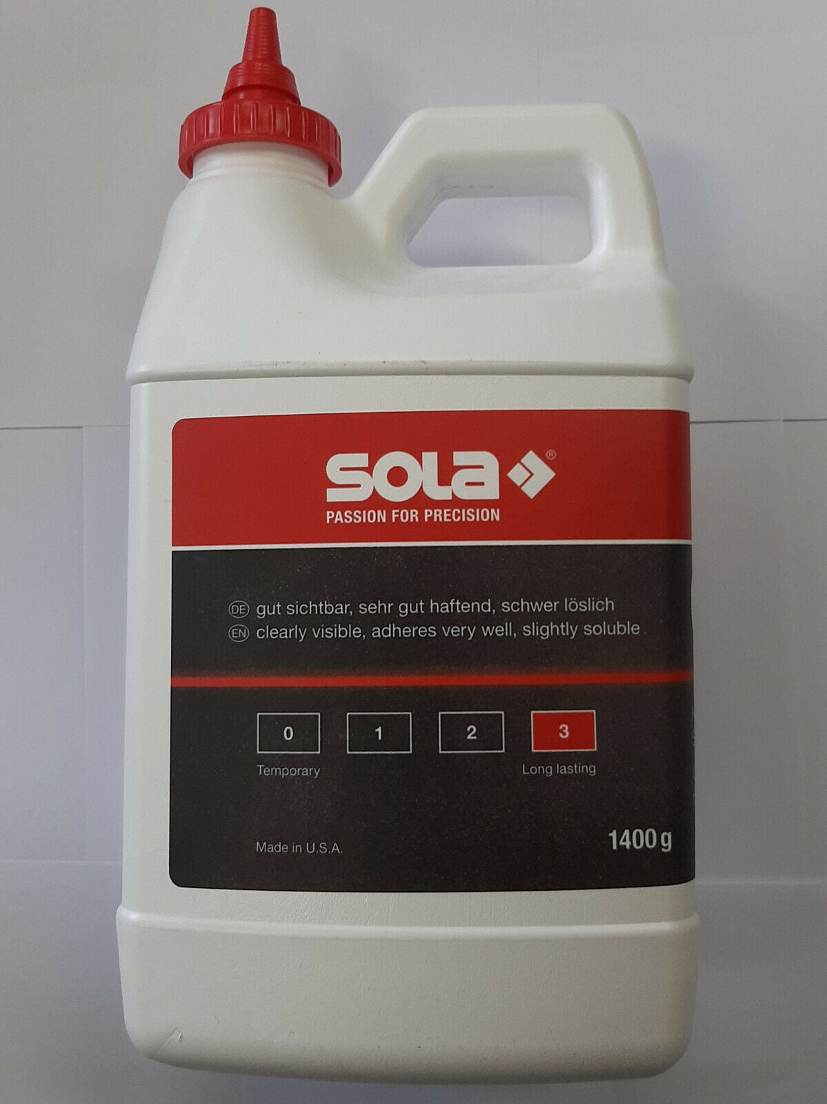 Sola Schlagschnurpulver CPB/CPR 230gr/1400gr Kreidepulver Schlagschnurkreide