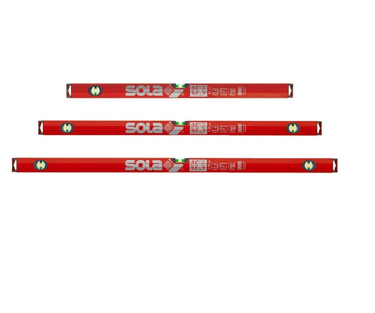 Sola BigX Triplekombo X3 Profi-Wasserwaagen-3er Set, Länge 60/100/180cm, Big X
