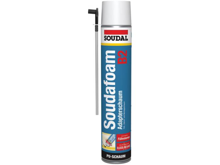 Soudal Soudafoam 1K B2 Adapterschaum PU Schaum Montageschaum Bauschaum 750ml