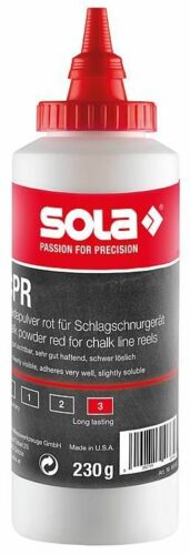 Sola Schlagschnurpulver CPB/CPR  230gr/1400gr Kreidepulver Schlagschnurkreide