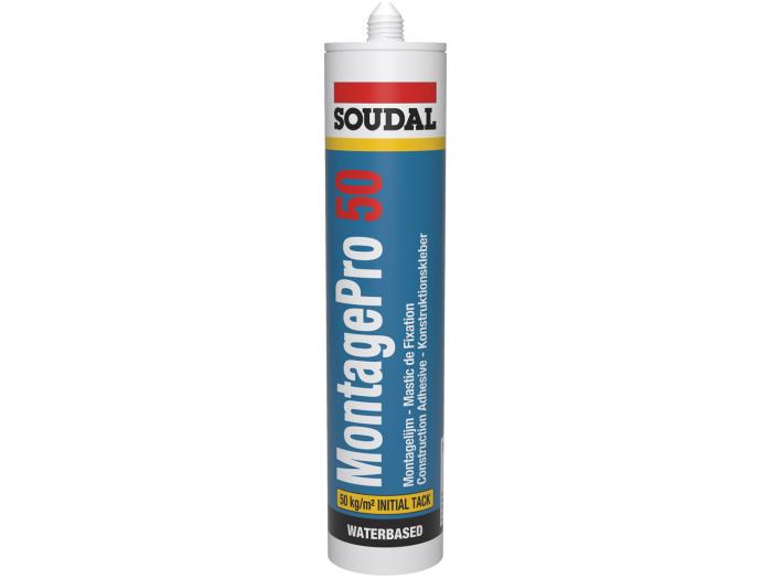 Soudal MontagePro 50 weiss Klebstoff Montageklebstoff Kraftfkleber 310ml