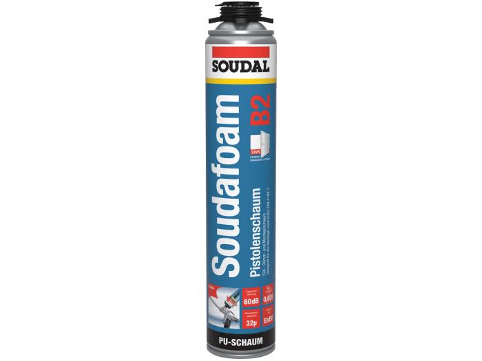 Soudal Soudafoam Gun B2 Pistolenschaum Füll- & Dämmschaum 750ml