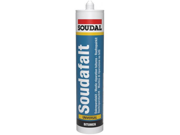 Soudal Soudafalt Dachdichtstoff Bitum Kartusche schwarz Reparaturkitt 310ml