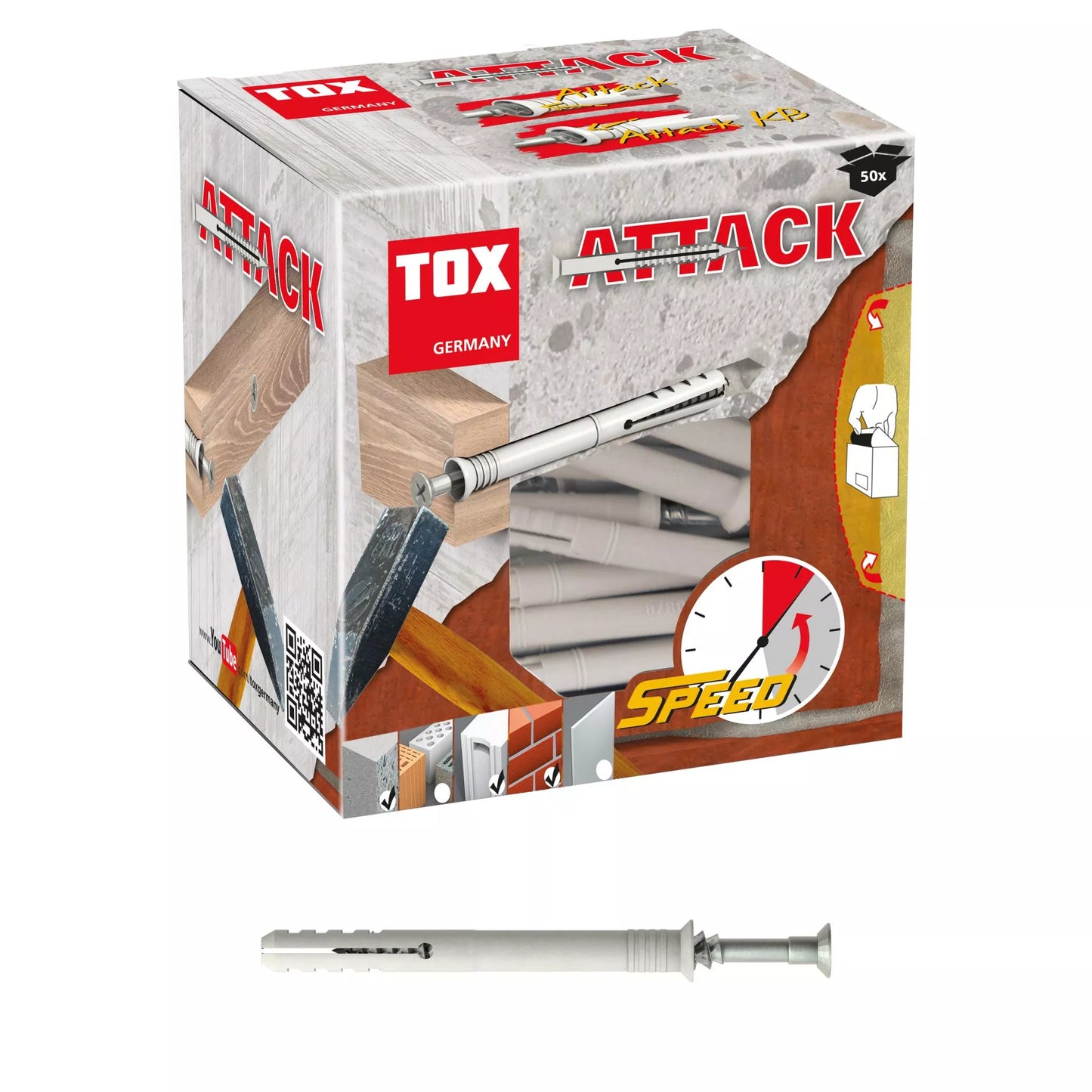 TOX-Attack Nageldübel VE50