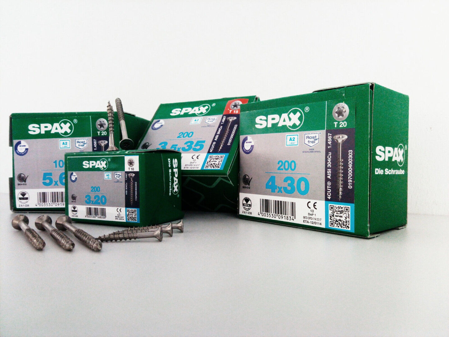 Original ABC SPAX A2 Edelstahl Spanplattenschrauben Spaxschrauben V2A Torx TX